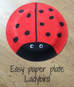 Paper plate Ladybird