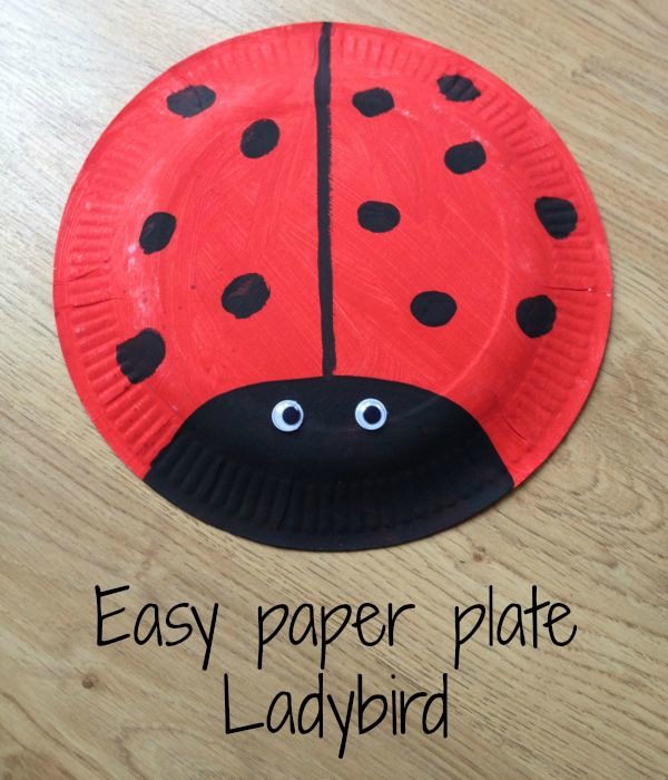 How to make a simple paper plate ladybird - Being Mrs C