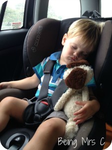 Asleep in car