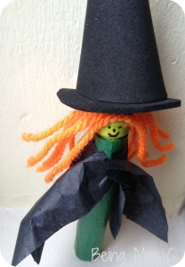 Halloween Peg Doll Witch