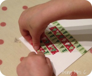 washi tape Christmas Cards