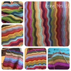 Crafts Crochet Ripple Blanket