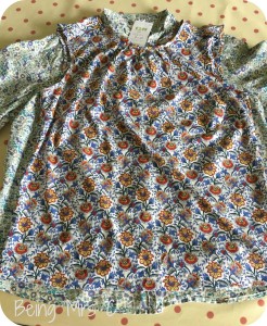 Make do and Mend. Charity Shop size 20 shirt to pretty summer top. Trash2Treasure