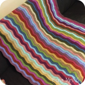 Halfway on my Attic24 Crochet Ripple Blanket Crafts