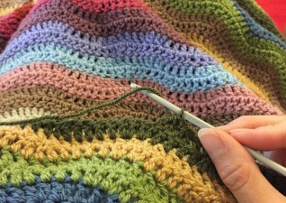 Crochet Ripple Blanket crafts Attic24