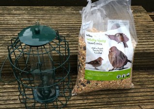 Wilko Wild Bird Blogger Bird feeder and seed