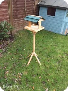 Wilko Wild Bird Blogger wooden bird table