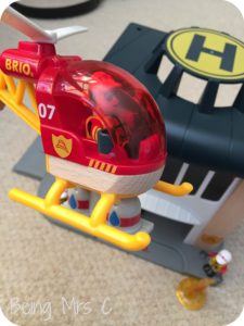 Brio Fire Station Firefighter Helicopter