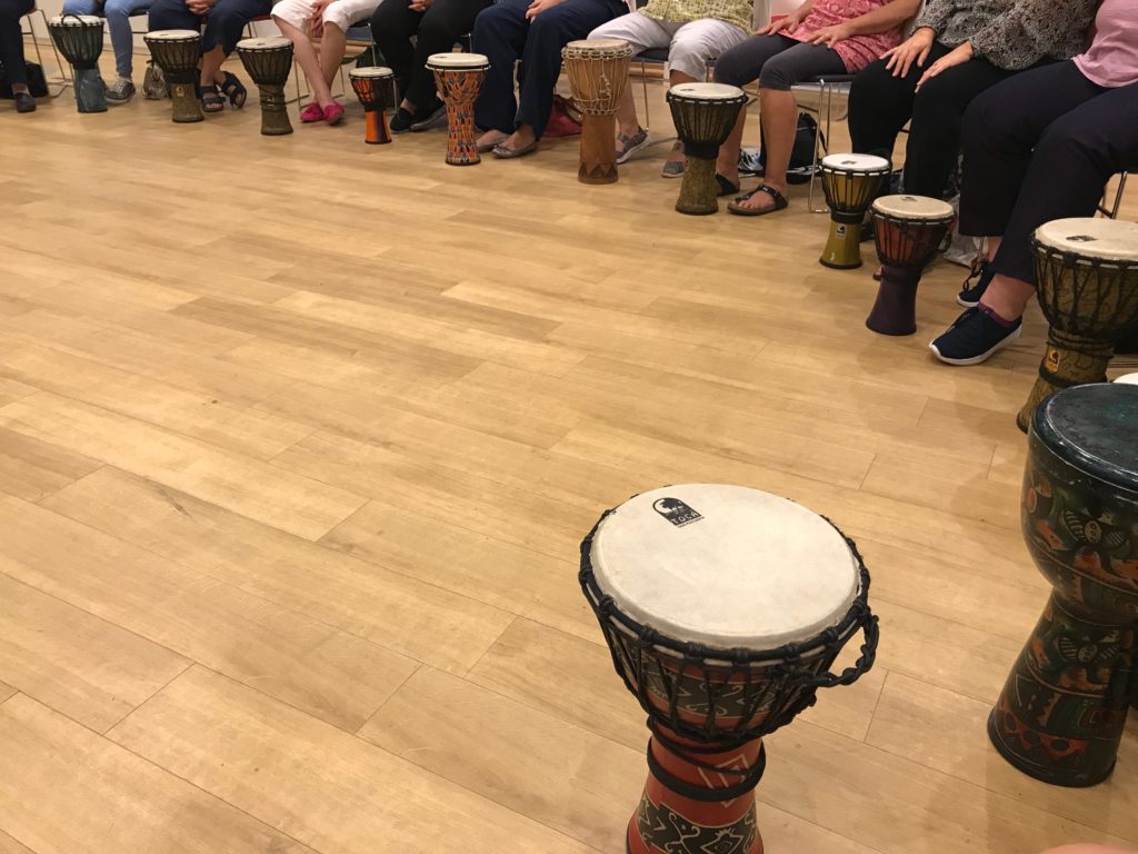 A WI drumming workshop